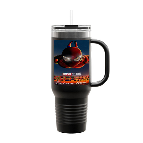 Spider Man Far From Home Poster Insulated Travel Mug