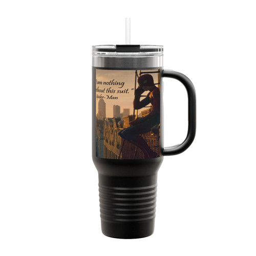 Spider Man Homecoming Quotes Insulated Travel Mug