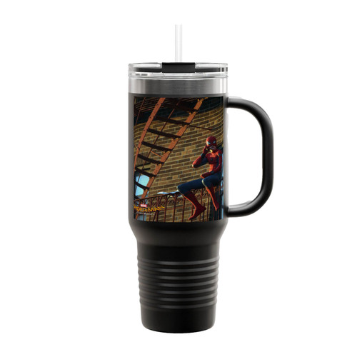 Spider Man Homecoming Tom Holland Crazy Moment Insulated Travel Mug
