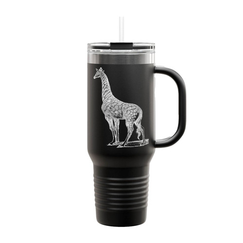 Spotted Giraffe Insulated Travel Mug