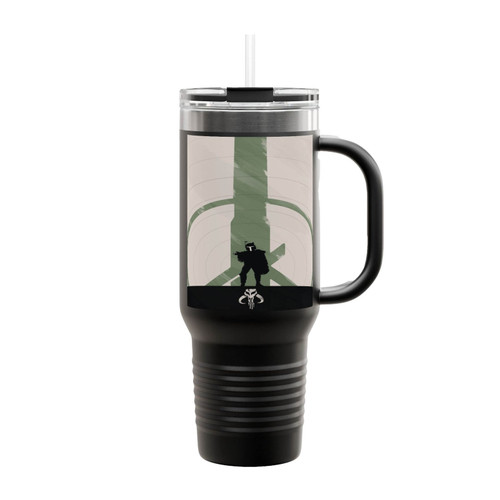 Star Wars Mandalorian Skull Insulated Travel Mug