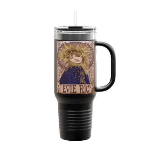Stevie Nicks Mucha Insulated Travel Mug