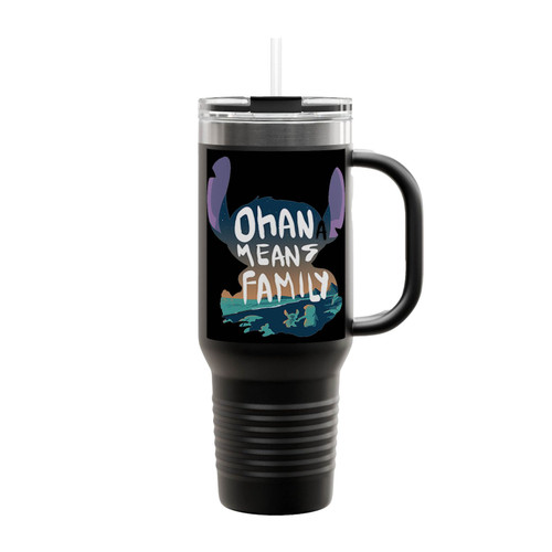 Stittch Ohana Means Family Insulated Travel Mug
