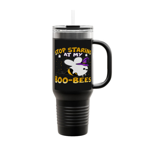 Stop Staring Boo Bees Insulated Travel Mug