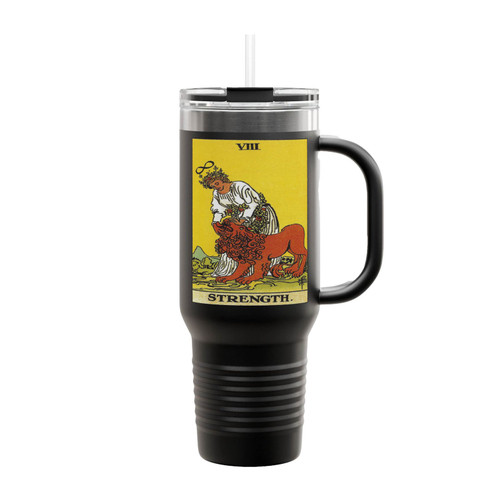 Strength Tarot Card Insulated Travel Mug