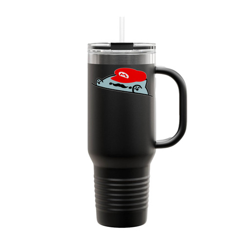 Super Bongo Cat Meme Insulated Travel Mug