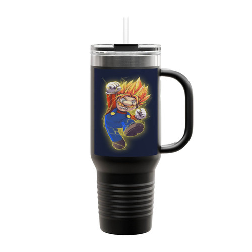 Super Mario Saiyan Insulated Travel Mug