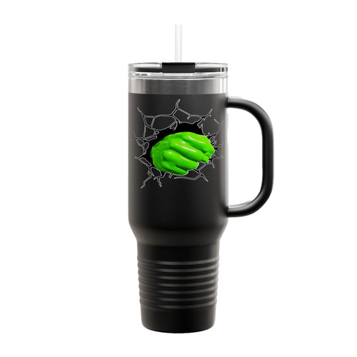 Superhero Hulk Smash Insulated Travel Mug