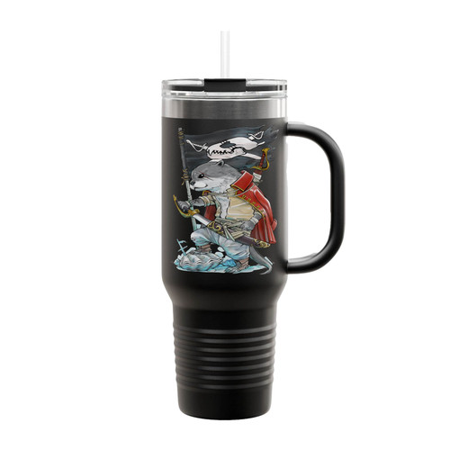 Swordfish Pirate Insulated Travel Mug