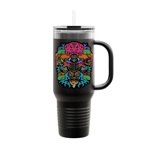 Teenage Mutant Ninja Turtles Krang Pizza Insulated Travel Mug