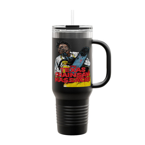 Texas Chainsaw Massacre Illustration Insulated Travel Mug