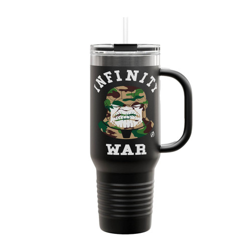 Thanos Camo Invinity War Insulated Travel Mug