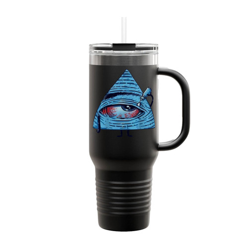 The All Seeing Eye Illuminati Insulated Travel Mug