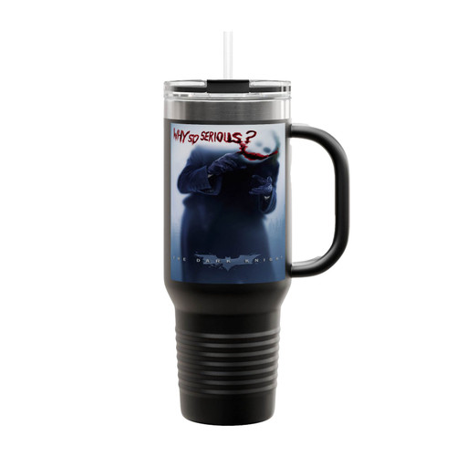 The Dark Knight Why So Serious Insulated Travel Mug