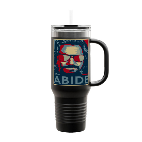 The Dude Abide The Big Lebowski Insulated Travel Mug