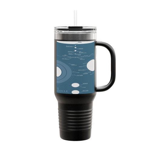 The Expanse Solar System Map Insulated Travel Mug