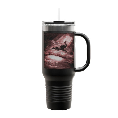 The Fall Of Lucifer Gustave Dore Insulated Travel Mug