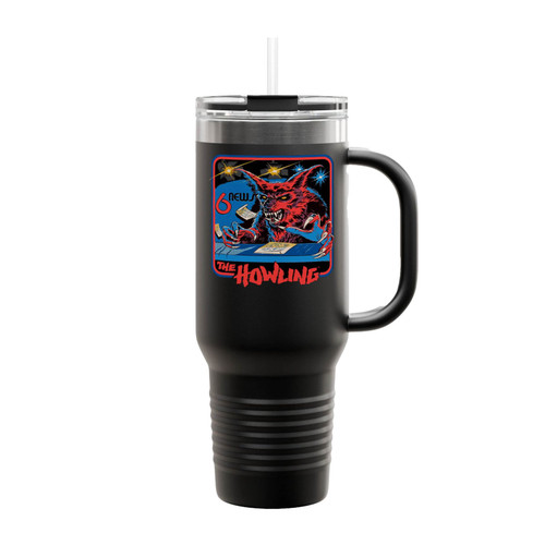 The Howling Werewolf Funny Insulated Travel Mug