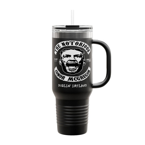 The Notorious Conor Mcgregor Motorcycle Insulated Travel Mug