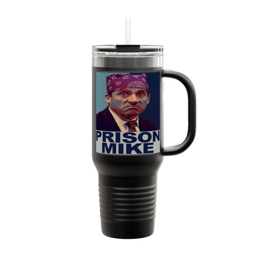 The Office Michael Scott Prison Mike Insulated Travel Mug