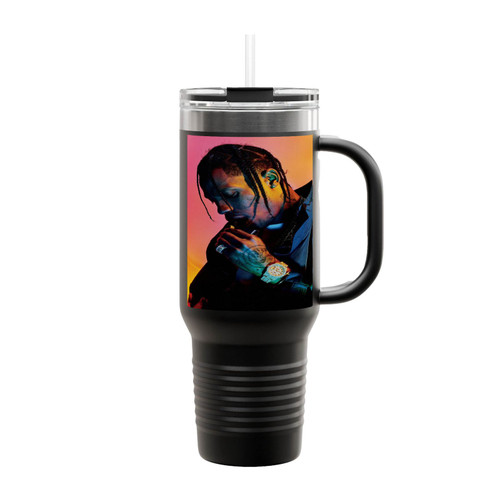 Travis Scott Hip Hop Rap Music Insulated Travel Mug