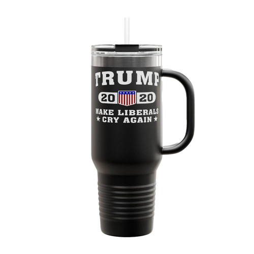 Trump 2020 Make Liberals Cry Again Insulated Travel Mug