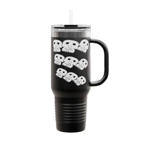 Tumbling Skulls Insulated Travel Mug