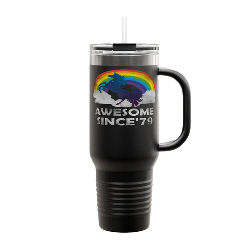 Unicorn Awesome Since 1979 Insulated Travel Mug