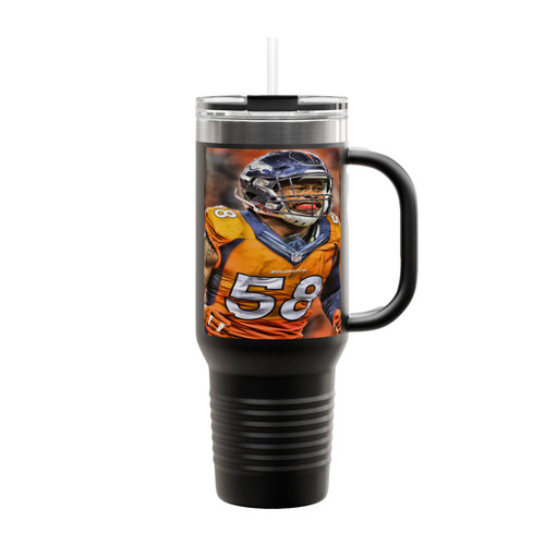 Von Miller Broncos Insulated Travel Mug