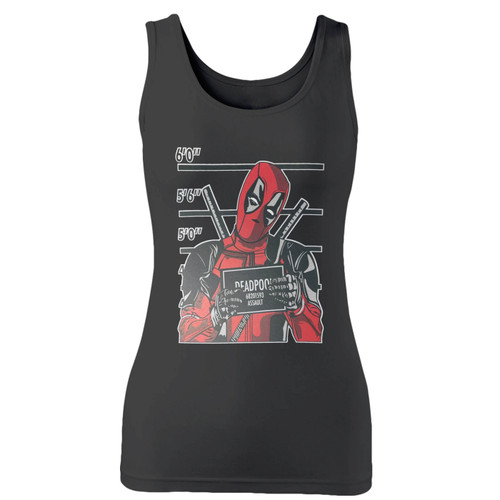 High quality print of this slim fit deadpool superhero marvel comics women tank top will turn heads. And bystanders won't be disappointed - the racerback cut looks good one any woman's shoulders.