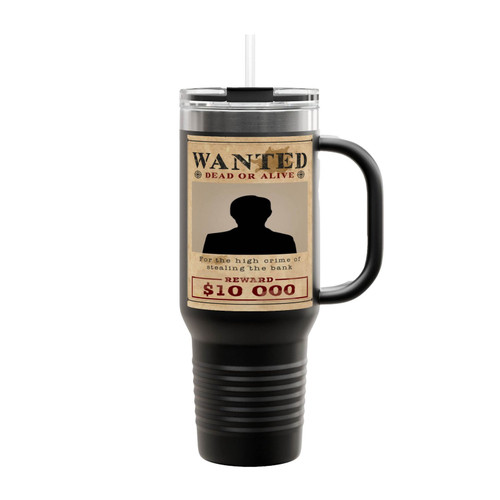 Wanted Poster Insulated Travel Mug