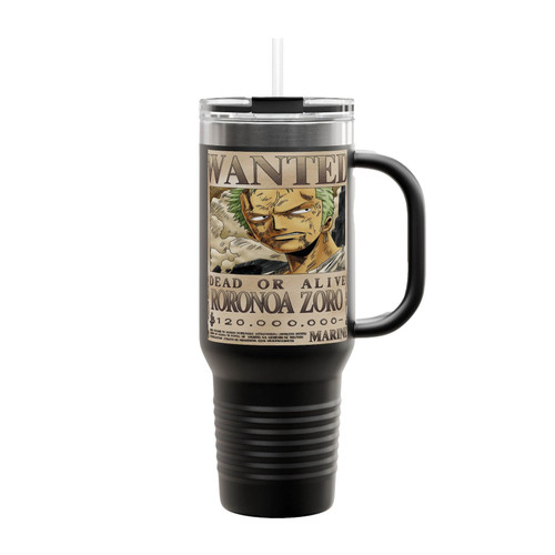 Wanted Roronoa Zoro One Piece Insulated Travel Mug