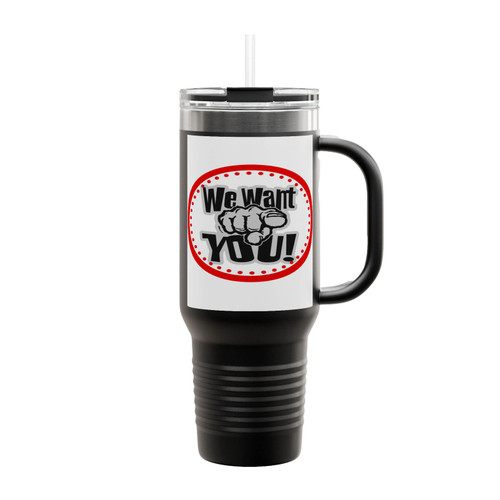 We Want You Insulated Travel Mug