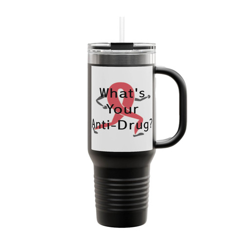 What's My Anti Drug Insulated Travel Mug