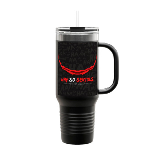 Why So Serious The Greatest Villain Ever Insulated Travel Mug