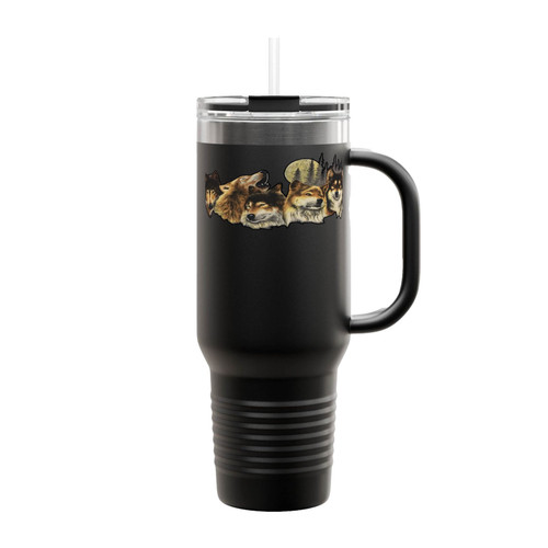 Wolf Of The Moon Insulated Travel Mug