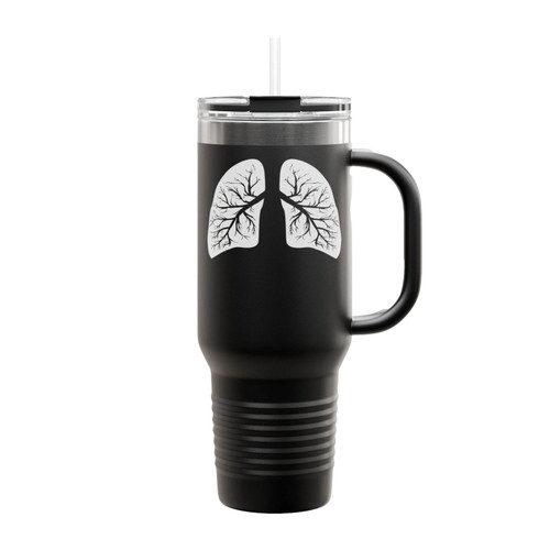 X-Ray Lungs Design Cystic Fibrosis Cf Insulated Travel Mug