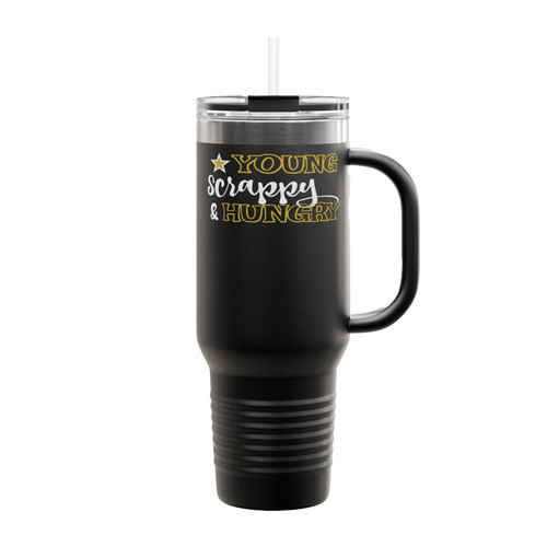 Young Scrappy And Hungry Alexander Hamilton Quote Insulated Travel Mug