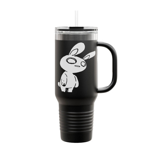 Zombie Rabbit Bunny Gothic Halloween Insulated Travel Mug
