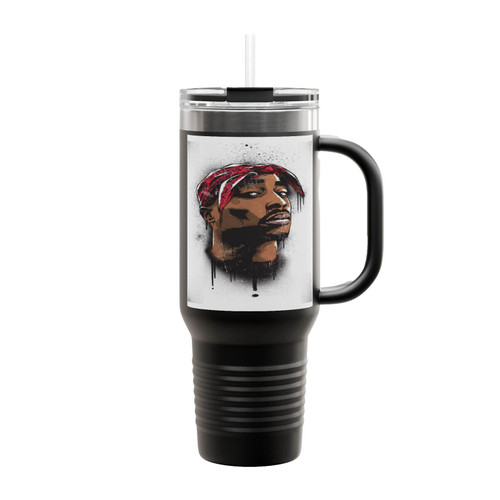 2Pac Tupac Insulated Travel Mug