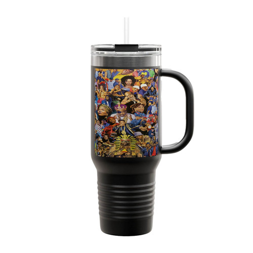 90S Hip Hop Wallpapers Insulated Travel Mug