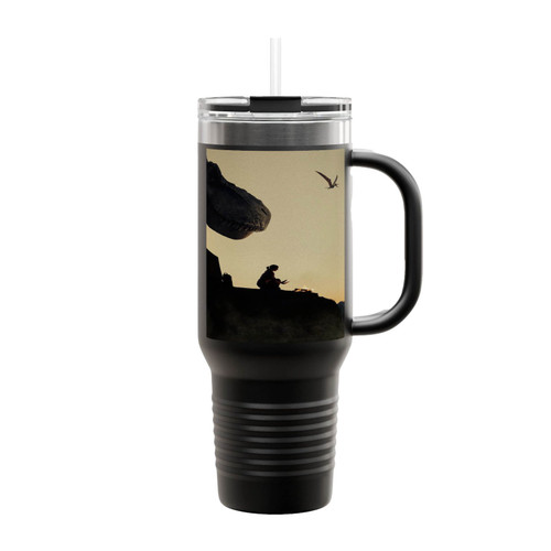A World Where Dinosaur Insulated Travel Mug