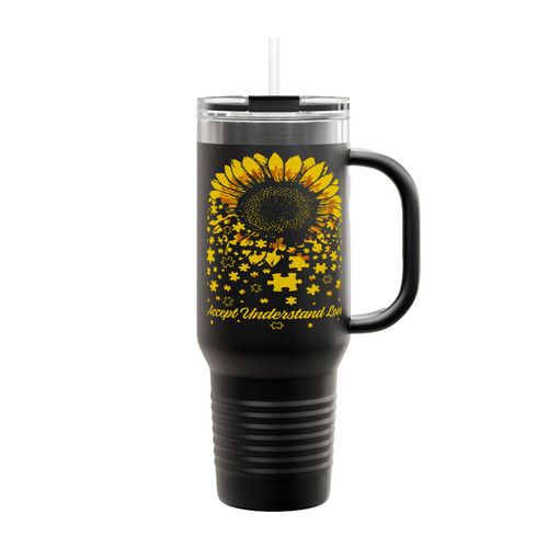 Accept Understand Love Insulated Travel Mug