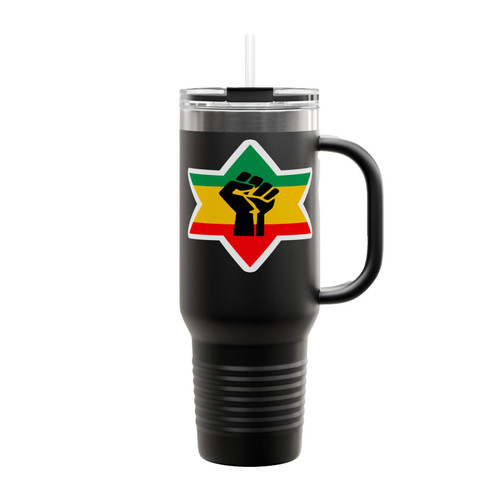 African Power Black Roots Ethiopian Reggae Insulated Travel Mug