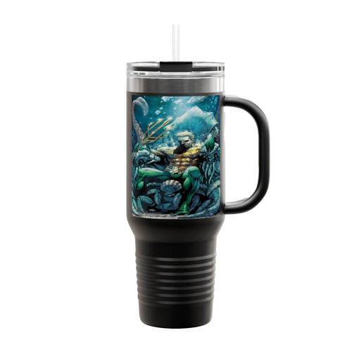 Aquaman Comic Covers Insulated Travel Mug