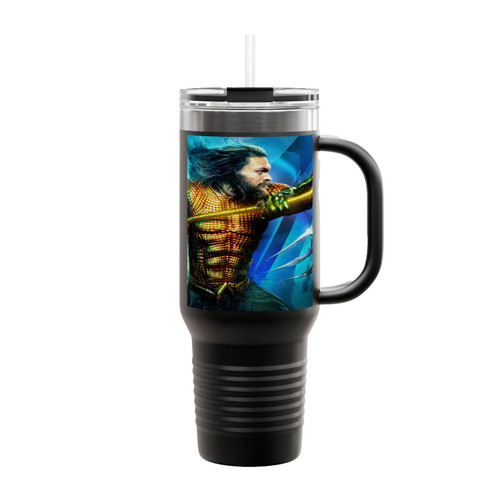 Aquaman Vs King Orm Insulated Travel Mug