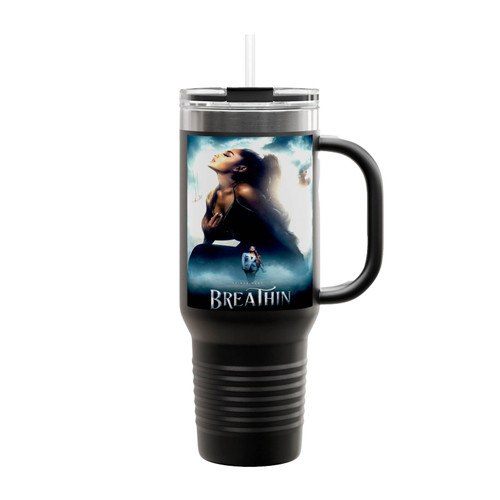 Ariana Grande Breathin Face Insulated Travel Mug