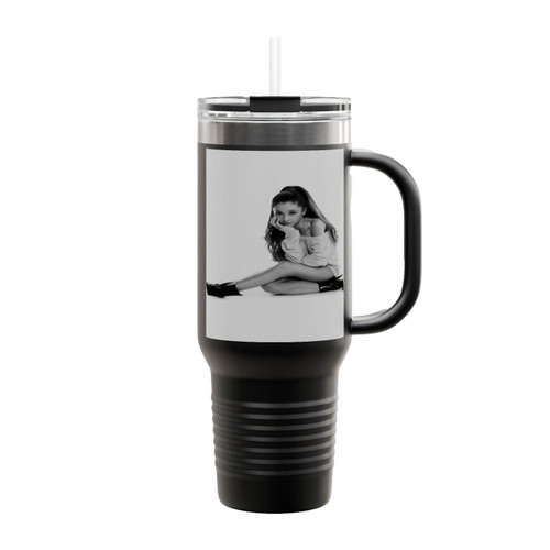 Ariana Grande Printed Faux Insulated Travel Mug