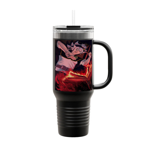 Asta Black Clover Insulated Travel Mug