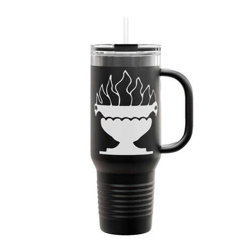 Atar Zoroastrian Fire Symbol Insulated Travel Mug